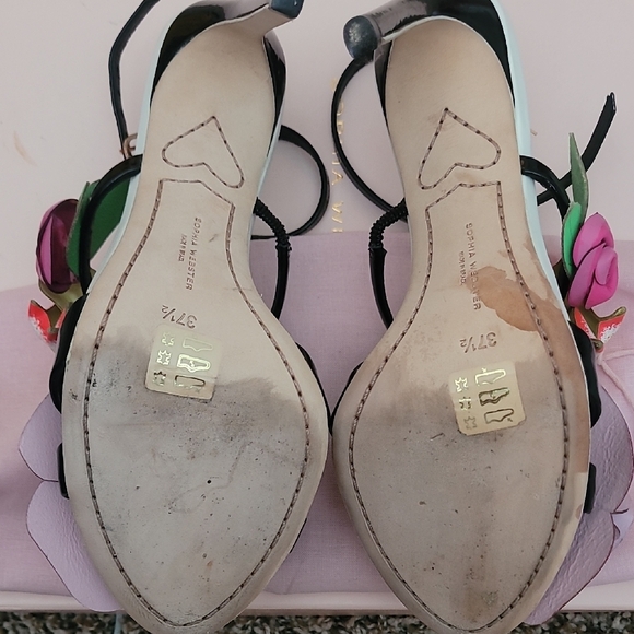 Sophia Webster Black and Pink Heels - Picture 6 of 8